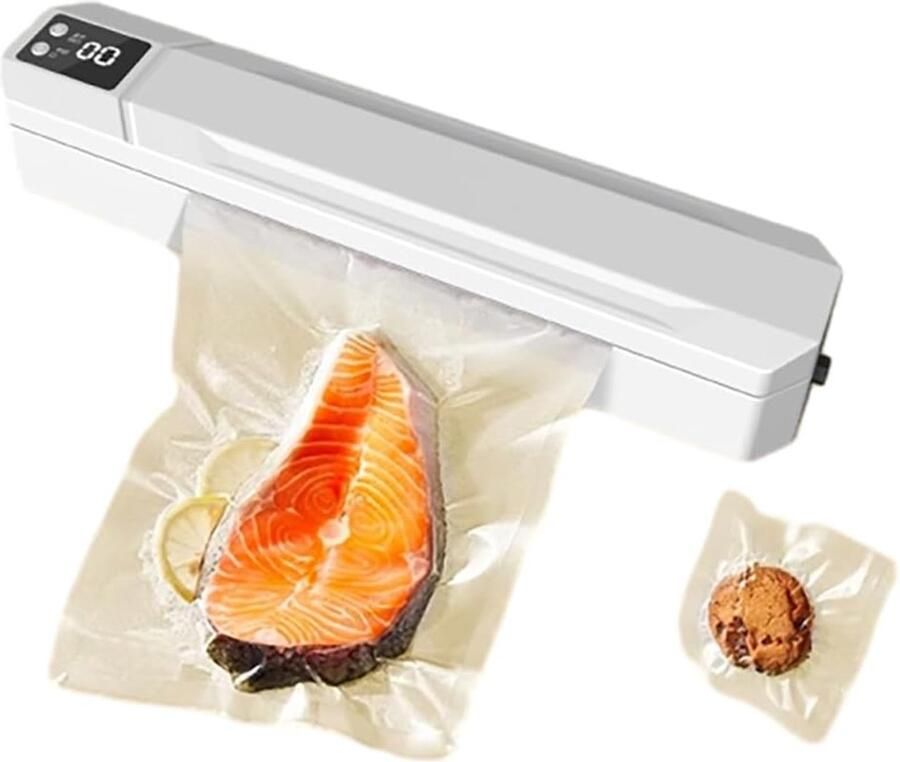 Vacuümmachine Voedselsealer Voedsel bewaren Krachtige zuigkracht 28cm sealer Zwart