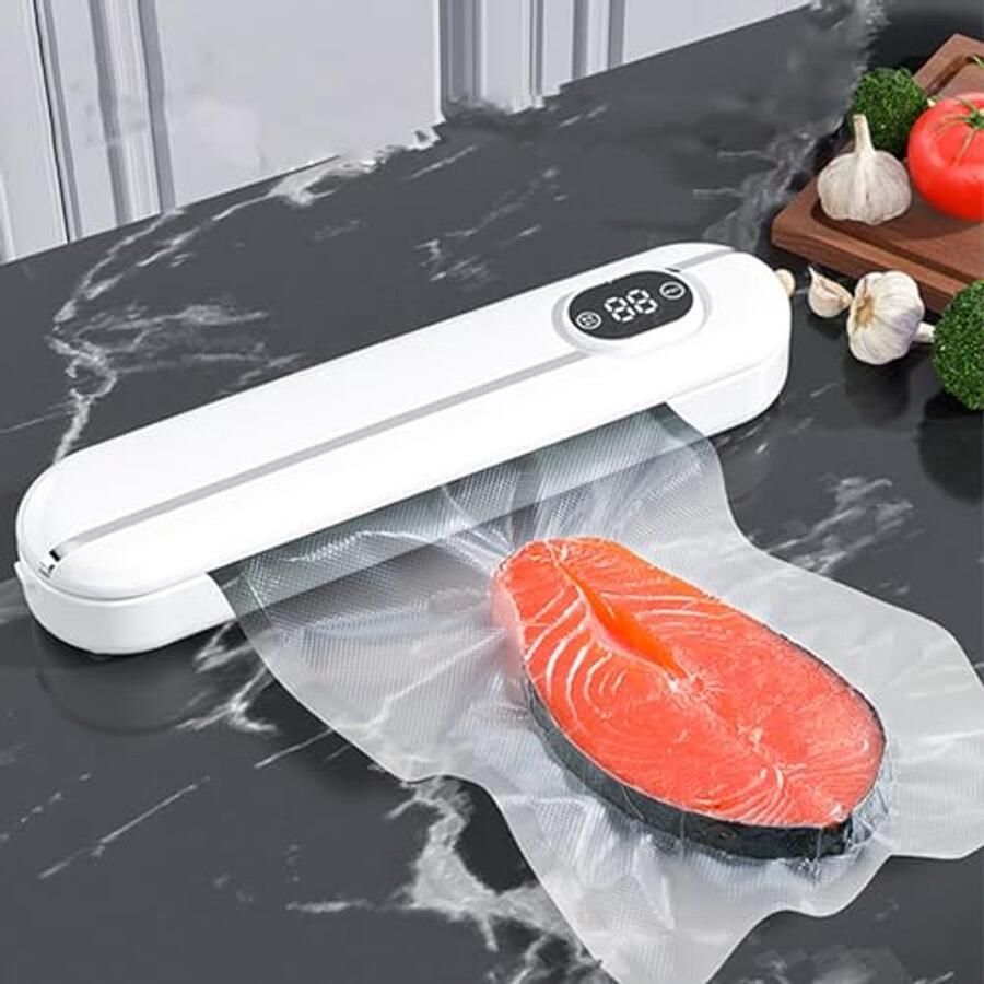 Vacuümmachine voor levensmiddelen 5-in-1 automatische voedselvakmachine met 10 vacuümzakken