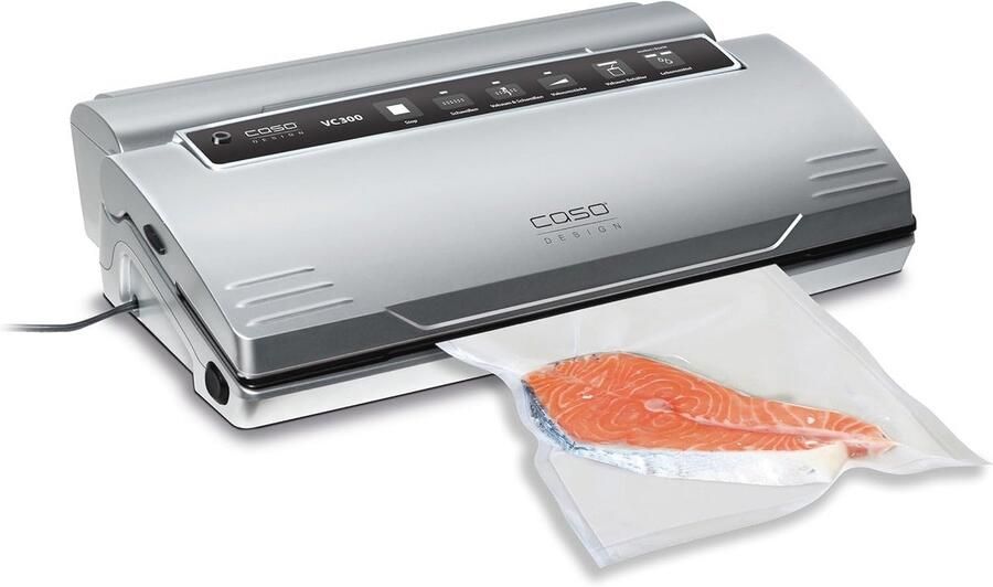 Vacuümmachine voor levensmiddelen met dubbele lasnaad en regelbare vacuümsterkte