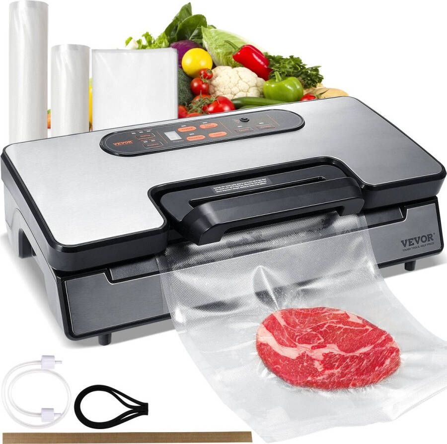 Vacuümmachines Vacuümapparaat Vacumeermachine Foodsaver 130W 90Kpa Inclusief 10 Vacuümzakken