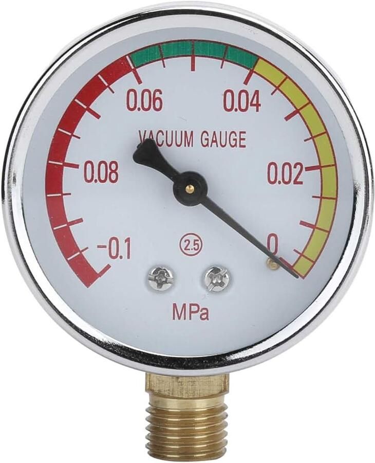 Vacuümmeter betrouwbare hoge nauwkeurigheid 4 buitendraad Stevige digitale vacuümmeter voor melkmachine voor aquacultuur