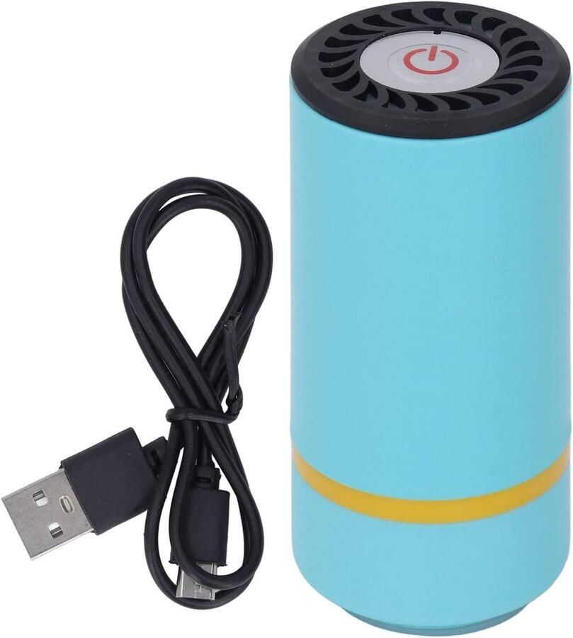Elektrische Vacuümpomp Voedselbewaarder Voedsel Vers Houden Hoge Efficiëntie 12 x 6 x 6 cm Blauw - Foto 2