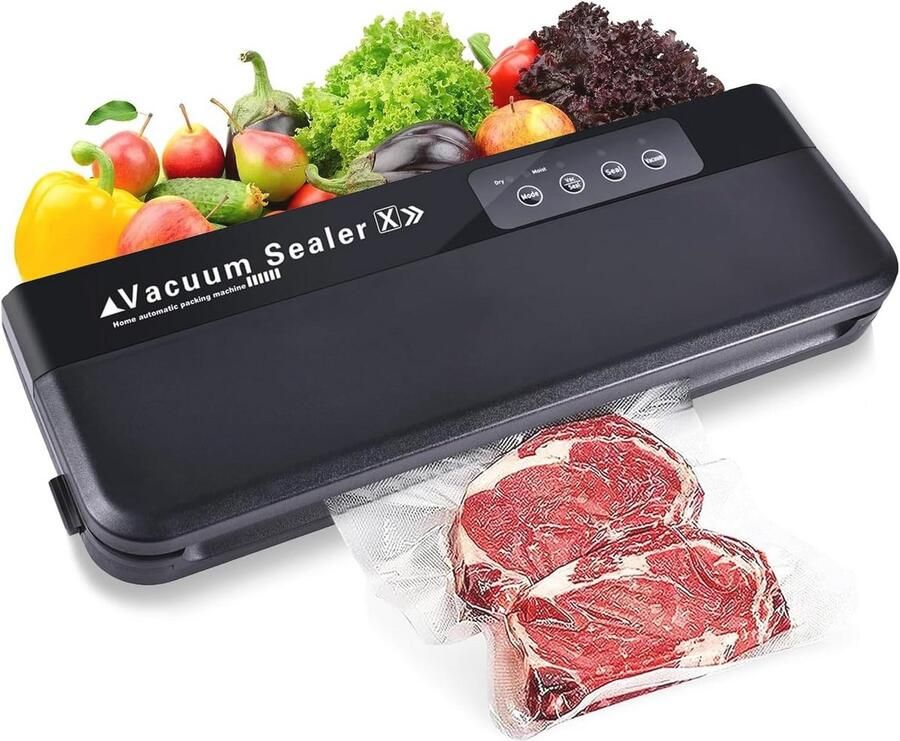 Vacuümsealer 4-in-1 Eenvoudig en Efficiënt Voedsel Vacuüm Verpakken