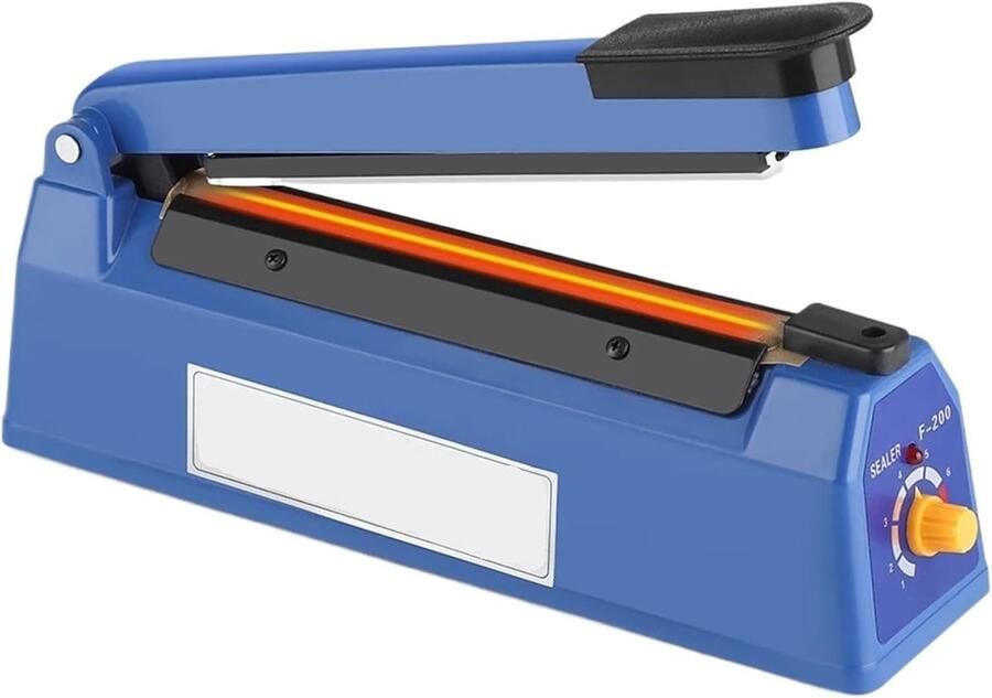Vacuümsealer Impuls sealer Voedsel bewaren Meerdere temperatuurstanden 200mm Blauw