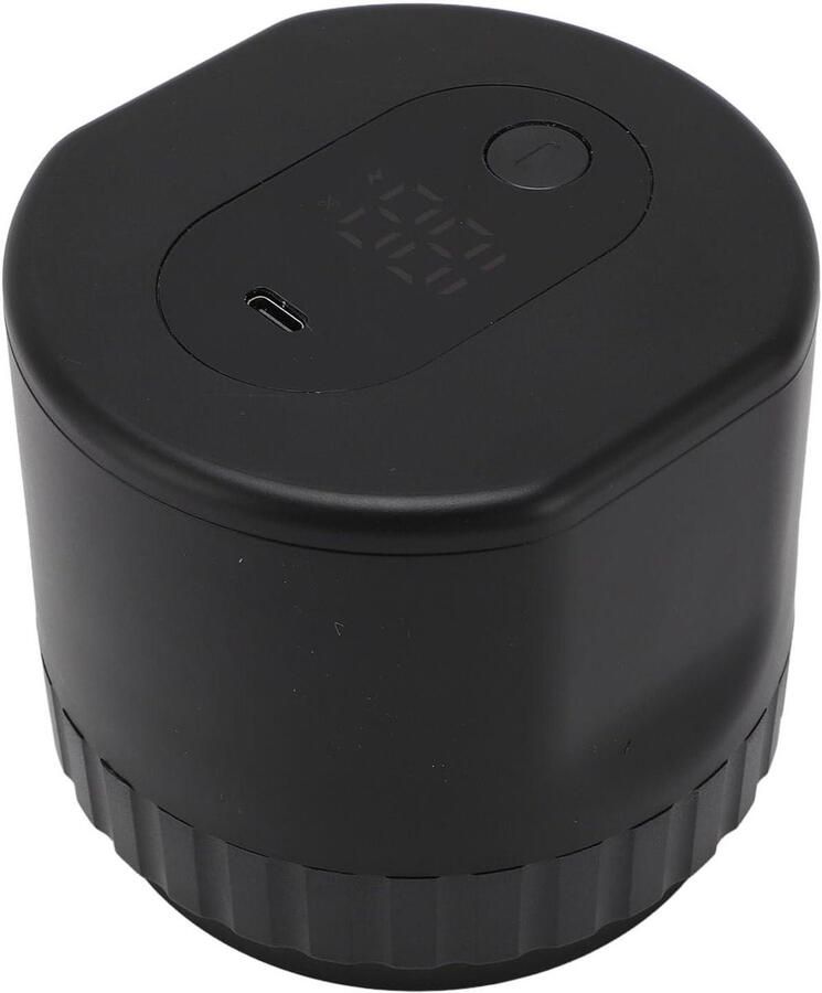 Vacuümsealer Kit Pot Vacuüm Voedsel Bewaren Snelle Sealing 10 Deksel Zwart