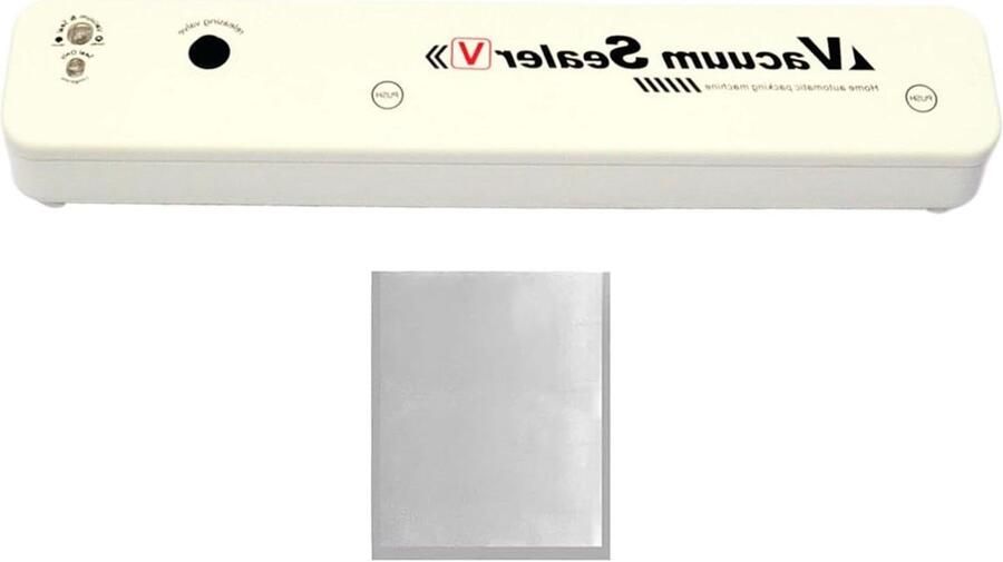 Vacuümsealer Luchtdicht apparaat Voedsel bewaren LED-geleide afdichting 35 cm Wit