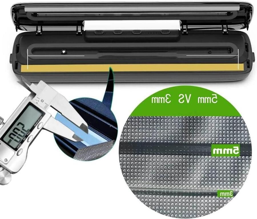Vacuümsealer Machine Keuken Sealer Voedsel Bewaren Automatische Bediening 800 Watt Groen