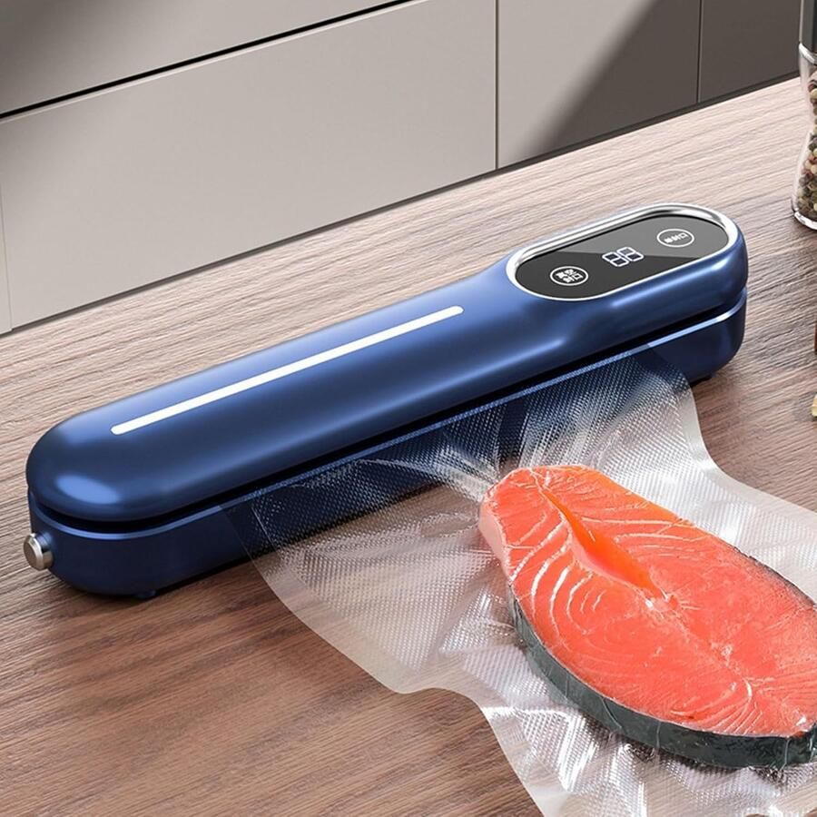 Vacuümsealer met 10 vacuümzakken voor het bewaren van voedsel Geschikt voor droge en vochtige en om chips en snacks vers te houden