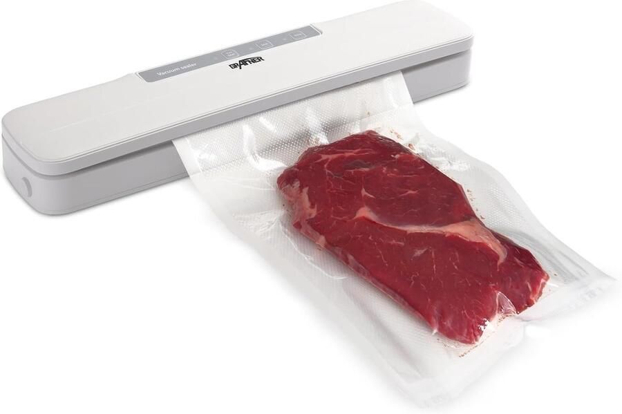 Vacuümsealer met 30 cm naad incl. 10 vacuümzakken en foliesnijder met uitneembare lekbak levensmiddelen blijven tot 8 x langer vers vacuümmachine folielasapparaat