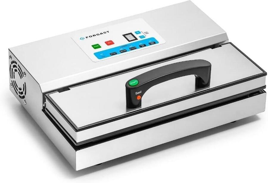 Vacuümsealer RVS met Elektronisch Display Geschikt voor Droog & Vochtig Pulse & Marineerfunctie