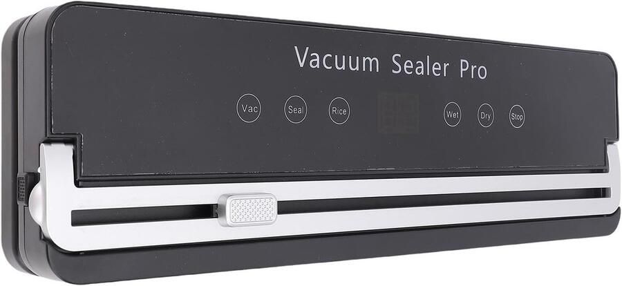 Vacuümsealer Vacumeerapparaat Voedsel Bewaren 120W Krachtig Compact Ontwerp Zwart