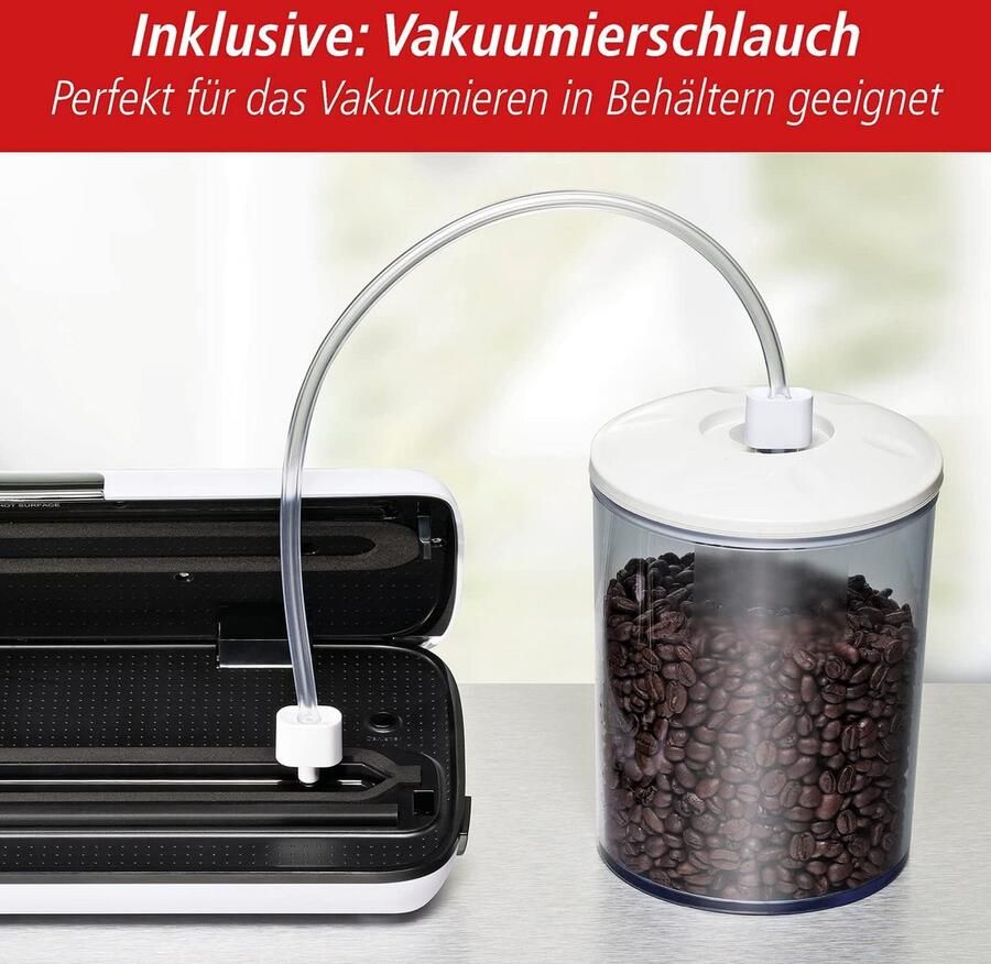 Vacuümsealer Vacumeerapparaat Voedsel bewaren Automatisch sealen 30 cm breed Zwart