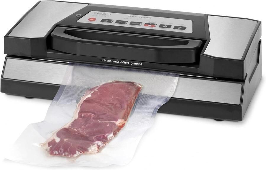 Vacuümmachine Vacuümsealer Vacuümverpakker Voedsel Vers Houden Dubbele Zuigerpomp 30 cm Breedte Zwart