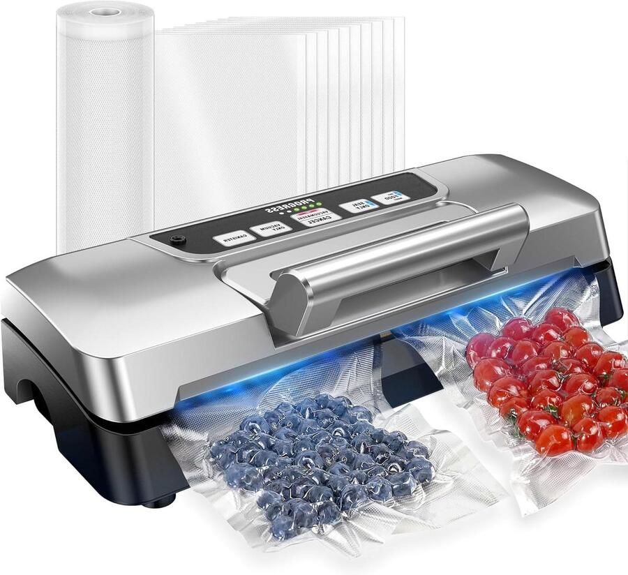 Vacuümsealer Vacuümverpakker Voedsel Vers Houden Nieuwe Generatie 40 x 16 x 9.7 cm Lichtgrijs