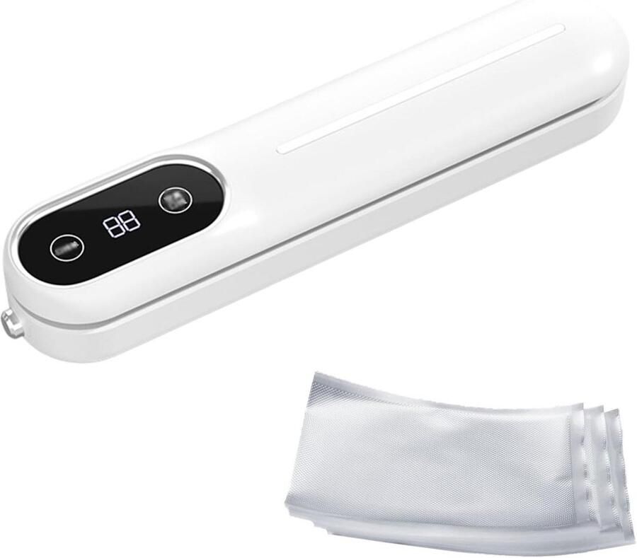 Vacuümsealer Voedselbewaarder Voedsel Vers Houden Krachtige Zuigkracht 28 cm Seal Wit