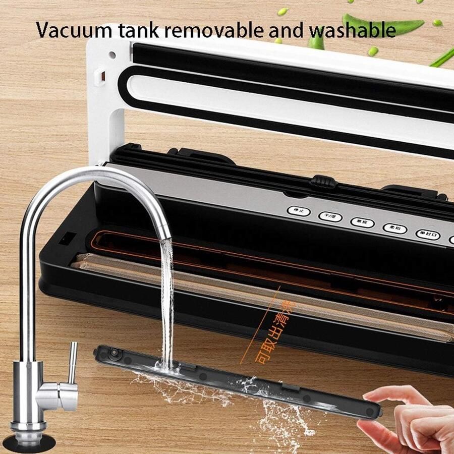 Vacuümsealer Voedselverpakker Eten Vers Houden Krachtige Zuigkracht 55kpa 399x165x81mm Multicolor