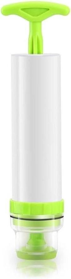Vacuümsealer Zakken Set Voedselbewaarbakjes Vacuümzakken Voedsel Conserveren Inclusief Handpomp 10 stuks Wit en Blauw