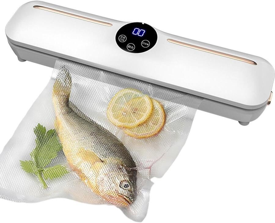 Vacuümsluitmachine Voedsel Saver Voedsel Bewaren Vochtige Voedsel Modes 25 cm Wit