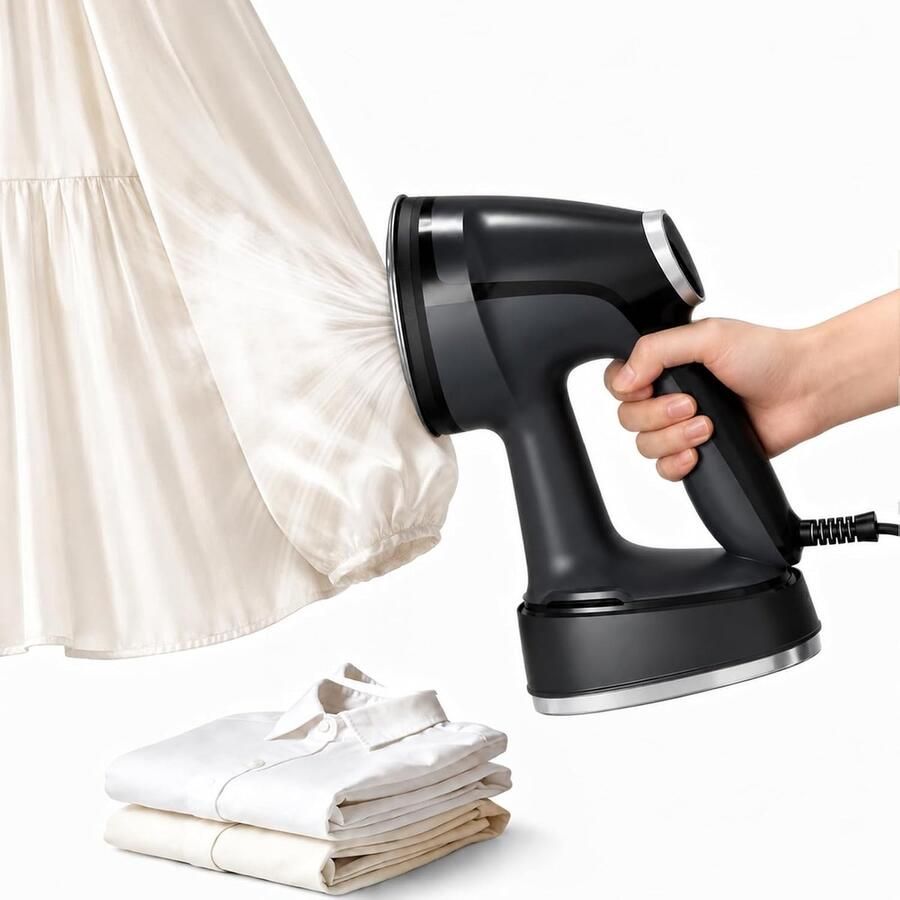 Vacuümstoomapparaat voor kleding 1200W handstoomapparaat 2-in-1 stoomapparaat en strijkijzer slimme automatische adsorptie 15 seconden snel opwarmen grote tank van 400 ml vacuümstoomapparaat voor bediening met één hand