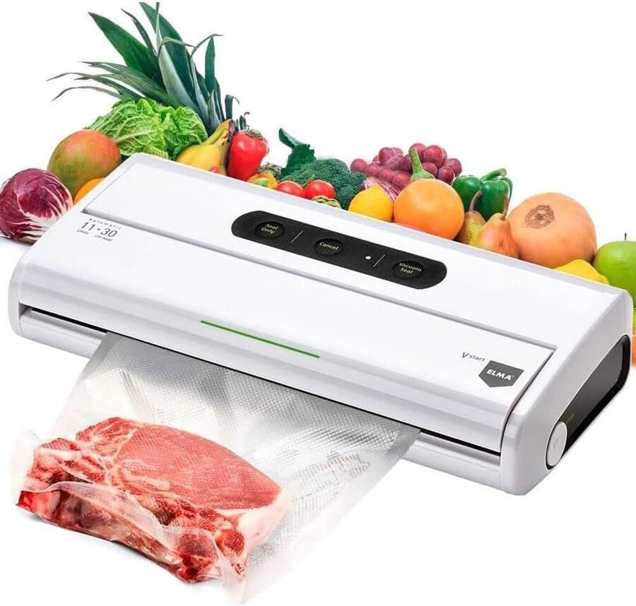 Vacuümverpakker Keukenmachine Voedsel Bewaren Compact Ontwerp 30 cm Sealing Wit
