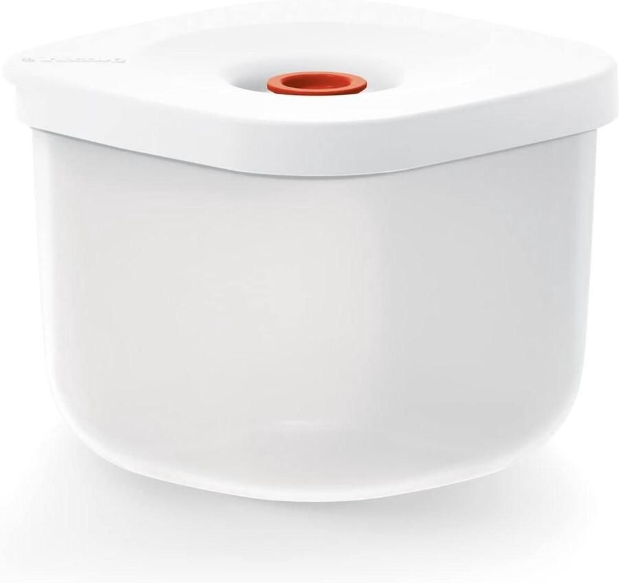 Vacuümverpakking Container Voedselbewaring Bakje Voedsel Langer Vers Recyclebaar Flexibel Plastic 750 cc Wit