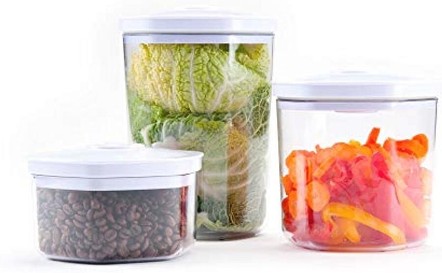 Vacuümverpakkingset 3-delig 700ml 1400ml en 2000ml met vacuümslang - Foto 2