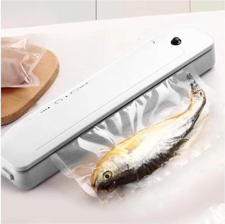 Vacuümverpakkingsmachine Compacte sealer Voedsel bewaren Automatisch vacumeren 35 cm Wit