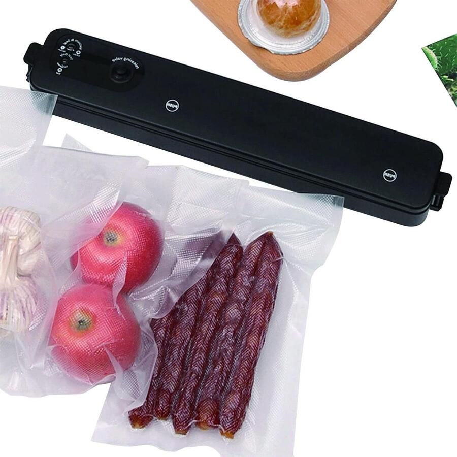 Vacuümverpakkingsmachine Voedsel Sealer Voedsel Vers Houden Automatische Bediening Tot 28cm Breed Zwart