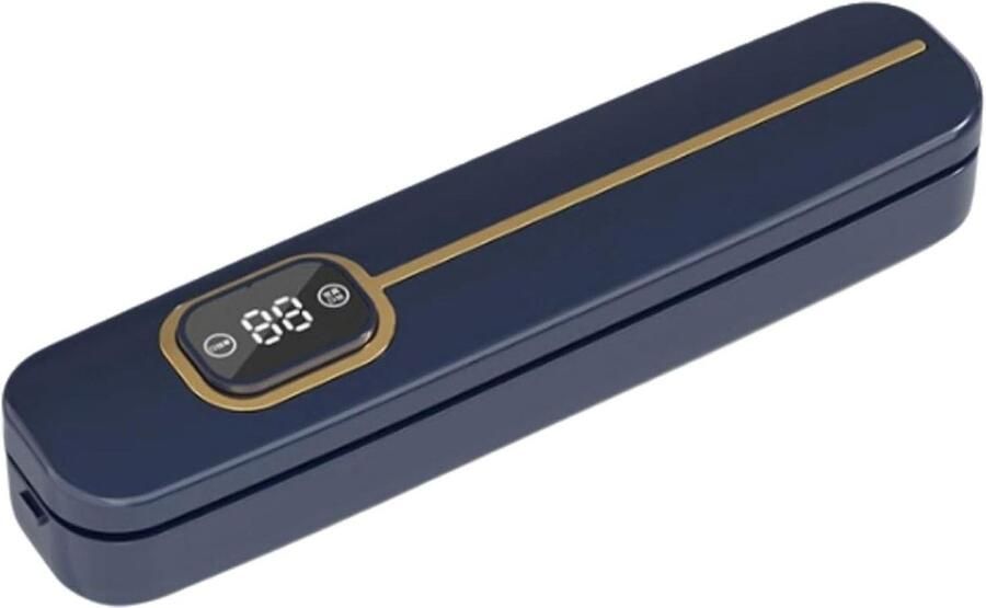 Vacuümverpakkingsmachine Volledig automatische langere sealmachine compact vacuümbewaarsysteem digitale afteltimer(Blu)