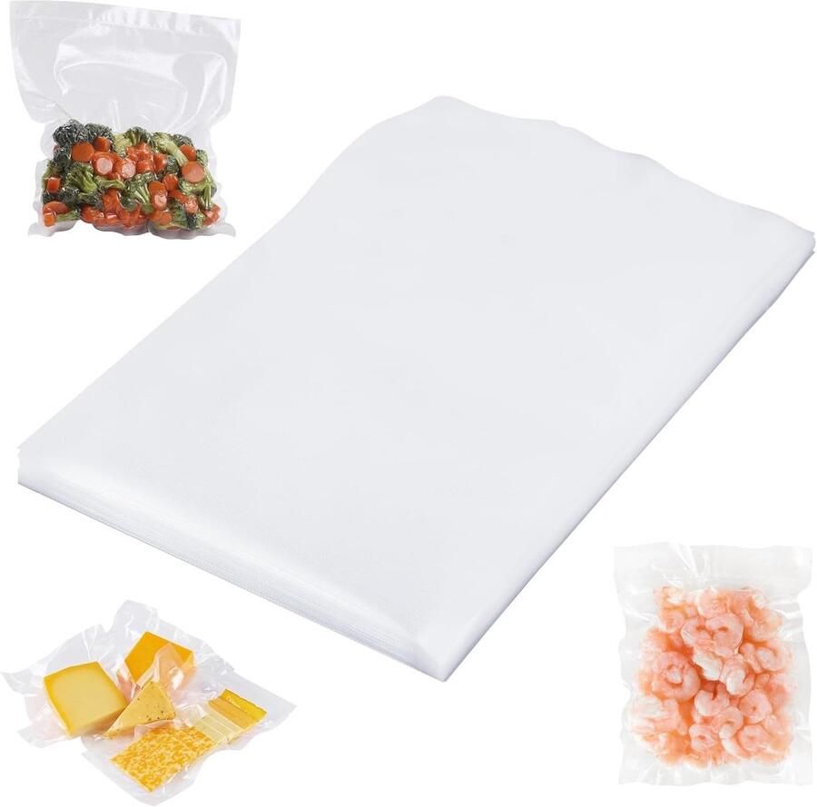 Vacuümzakken voor levensmiddelen 20 x 30 cm 50 stuks BPA-vrij kookvast voor vacuümverpakkers en folielasapparaten ideaal voor sous-vide zakken vacuümfolie vacuümzakken