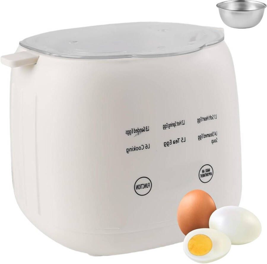 Vaileal Eierkoker 300 W Eierkoker voor 1-7 eieren Met instelmodi BPA-vrij Automatische uitschakeling Eierkoker