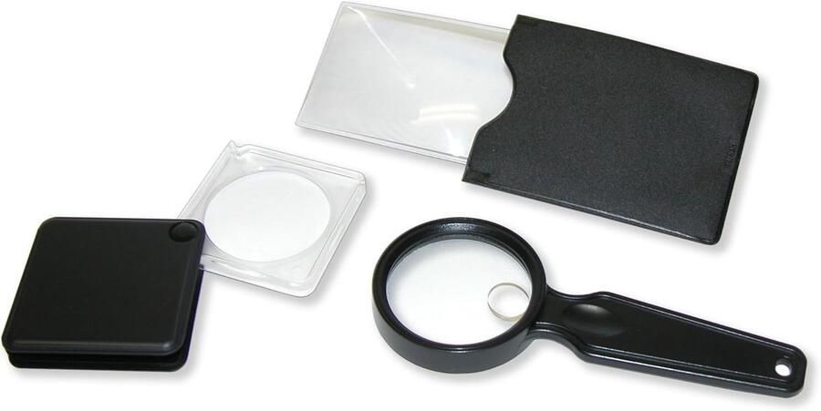 ValuePack Set van 3 Compacte Vergrootglazen (Handheld Creditcard Flip-Open) (VP-01)