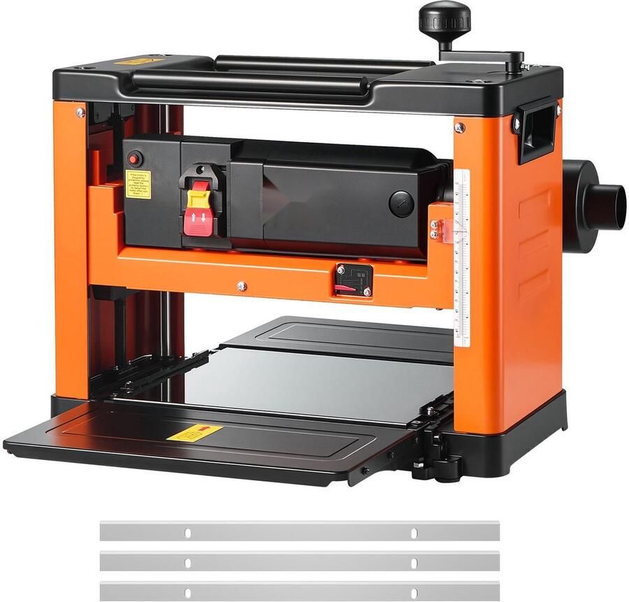 Vandiktebank Schaafmachine Schaafbreedte 330 mm Vermogen 2000 W Toerental 23500 tpm Drie Messen Dubbele Rollen Rolbeveiliging