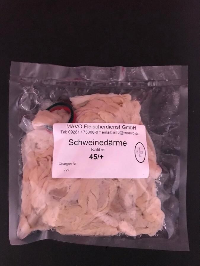 Varkensdarm 45+ 15m Kwaliteit 1A Klaar om te vullen Ideaal voor witte worsten ShopVlot