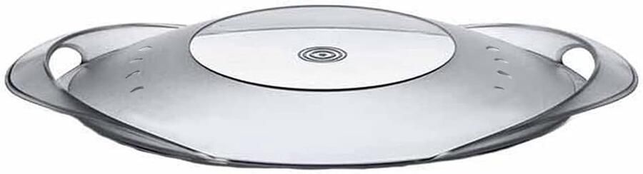 Varoma Deksel Stoomdeksel Keukenmachine Gezond Koken Houdt Stoom Binnen 38.5 cm Lengte Transparant Grijs