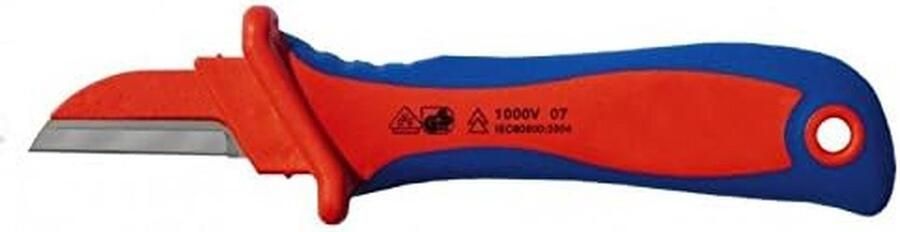 VDE Geïsoleerd Kabelmes 1000V Elektricien Stripmes met Veiligheidsaanslag