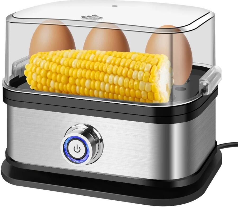 Vedder House Eierkoker Elektrisch Met timer 6 eieren Inclusief stoommandje en maatbeker