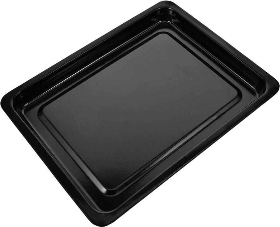 Veelzijdige Bakplaat Grote Braadslede Oven En Barbecue Hittebestendig Emaille 31x24x2.5cm Zwart