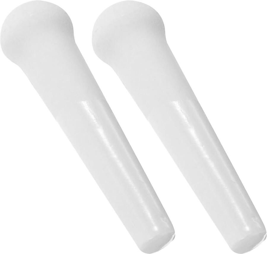 Veemoon Porseleinen stamper 2 stuks 10 cm keramiek maalstaaf voor handmatige knoflookpers en babyvoedingsmolen keukengereedschap voor het hakken van medicijnen