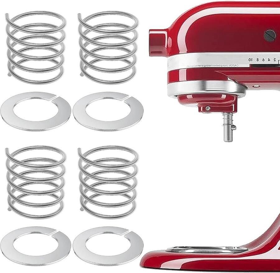 Veer en sluitring van roestvrij staal voor Kitchen Aid blender accessoires set van 4 - Foto 2