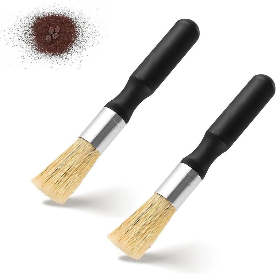 Veganistische schoonmaakborstel voor barista's duurzame espresso borstel voor koffiemolens en koffiezetapparaten ideaal voor barista-accessoires