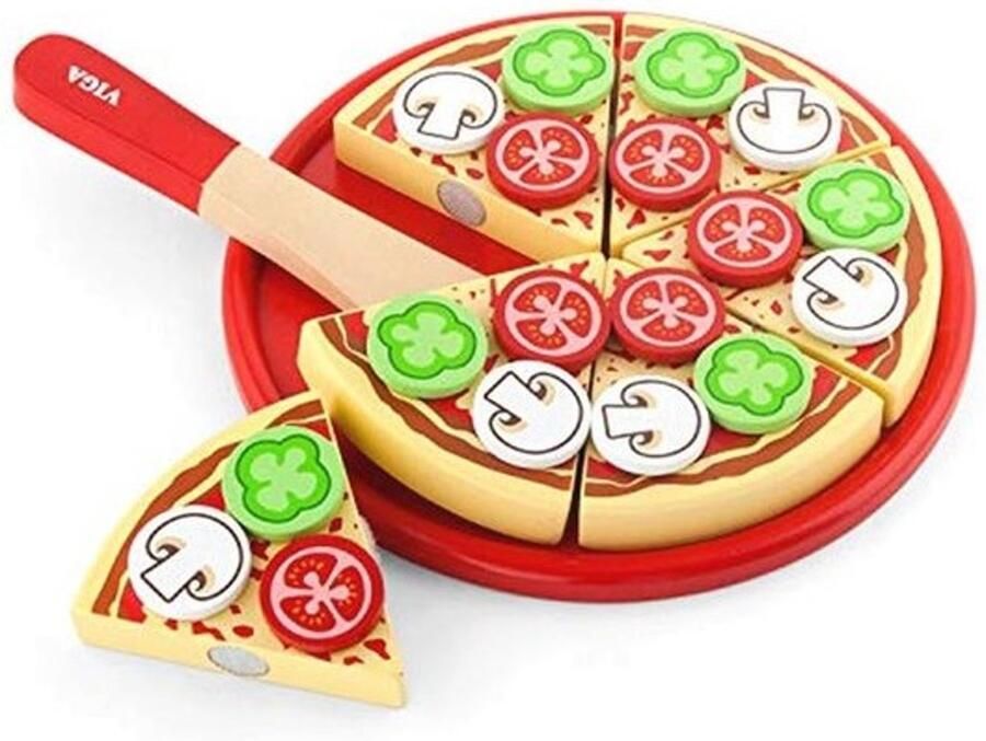 Vegetarische pizzasnijset voor kinderen Educatief speelgoed