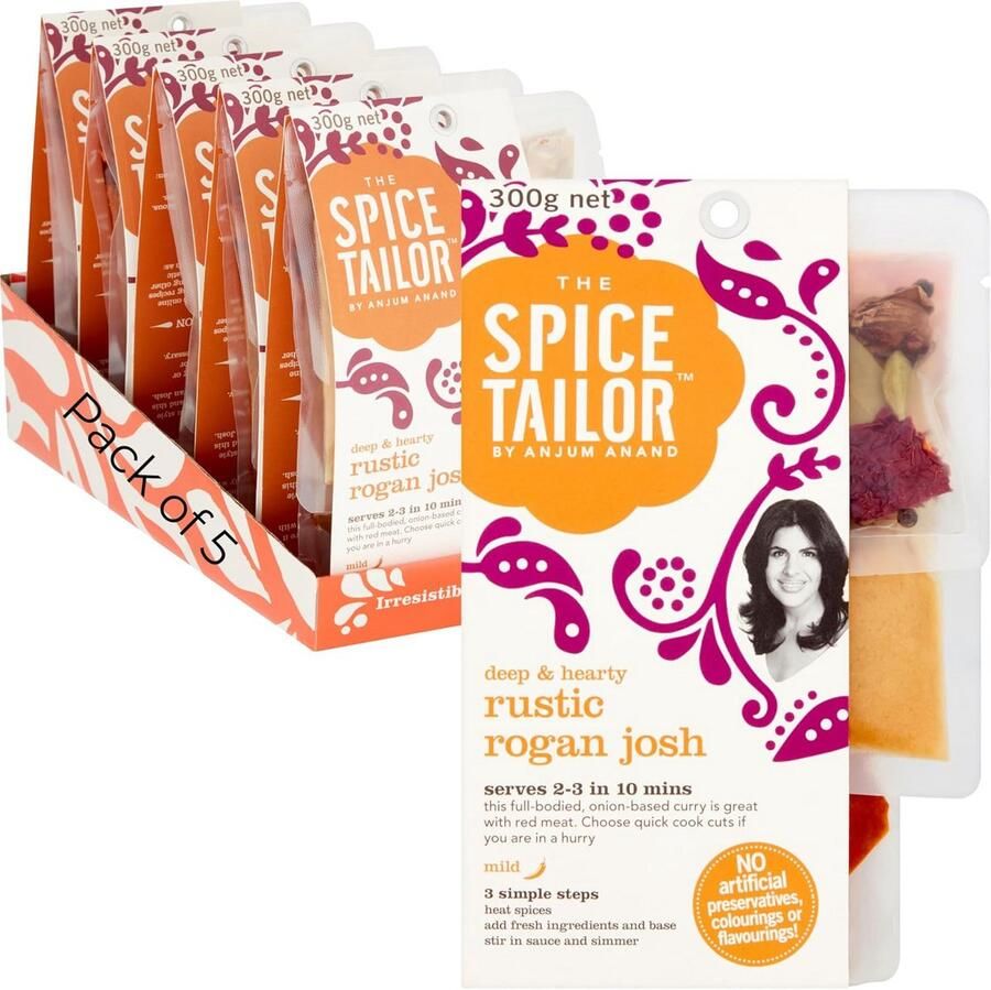 Vegetarische Rogan Josh Maaltijdset Authentieke Indiase Curry Salsa