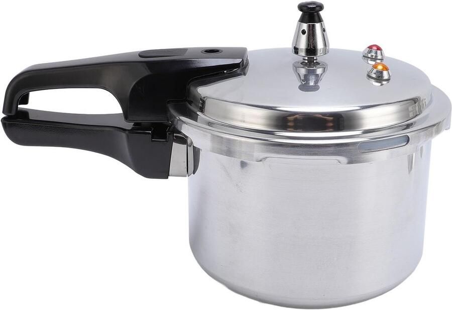 Drukpan Koken Snelkookpan Grote Maaltijden Explosiebestendig Ontwerp 3 Liter Zilver