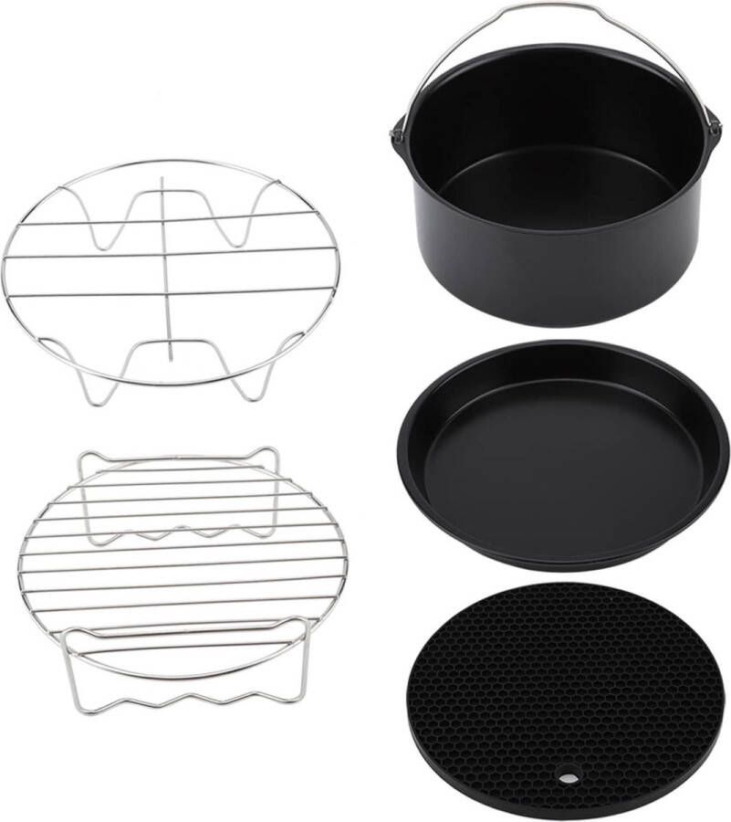 Veilige universele airfryer accessoireset taartvat frietjesrestaurant voor airfryer