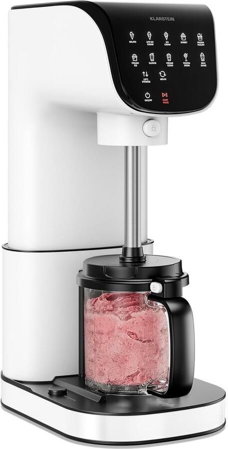 Velaire Ice Cream Maker – 500 W ijsmachine 3 × 0 6 L container (1 8 L totaal) 10 programma's touch display frozen yogurt & sorbet