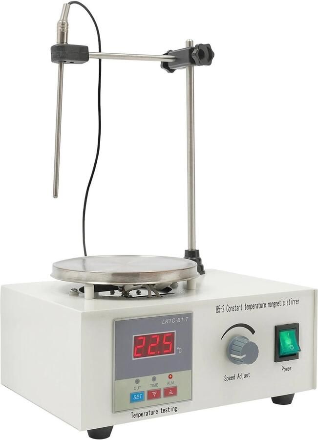 Velori Magneetroerder met Verwarming Laboratorium Magneetroerder Digitale Temperatuurregeling 250W 2000 RPM 2 Liter