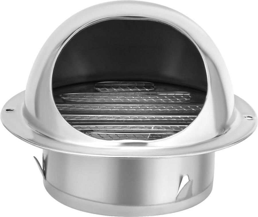 Ventilatie Grille Afzuigkap Rooster Luchtcirculatie Verbeteren Insectenwerend Mesh 100mm Diameter Zwart