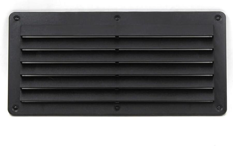 Ventilatie rooster Afzuigkap cover Efficiënte luchtcirculatie Duurzaam ABS kunststof 264 mm Zwart