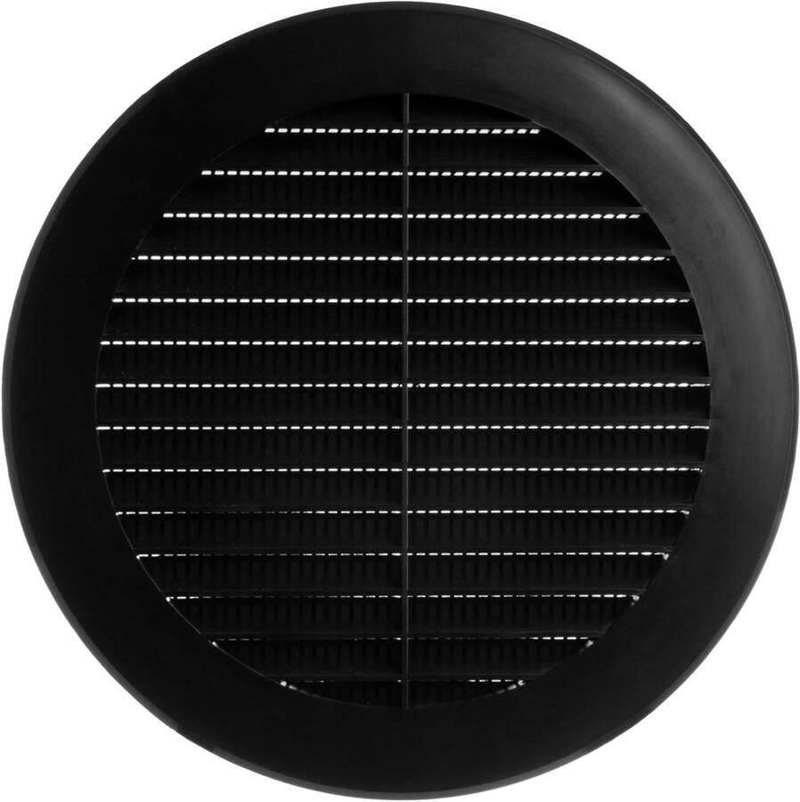 Ventilatie Rooster Afzuigkap Deksel Lucht Circulatie Eenvoudige Montage 150mm Rond Zwart